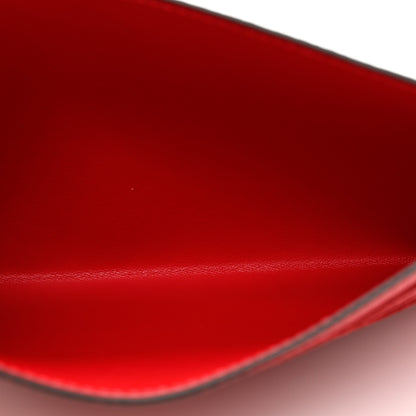 Louis Vuitton Calfskin Felicie Card Holder Insert Cherry 5 of 6