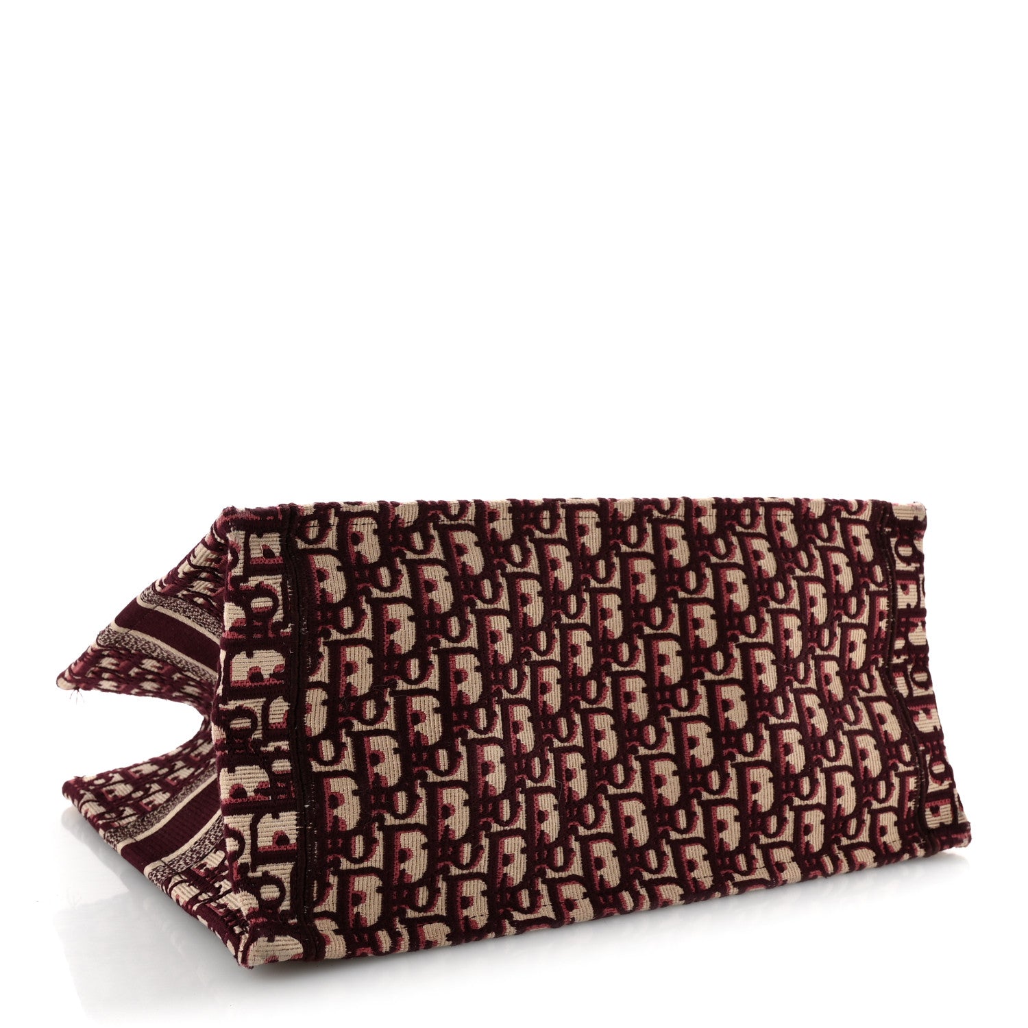 Christian Dior Oblique Medium Book Tote Burgundy Multicolor 4 of 15