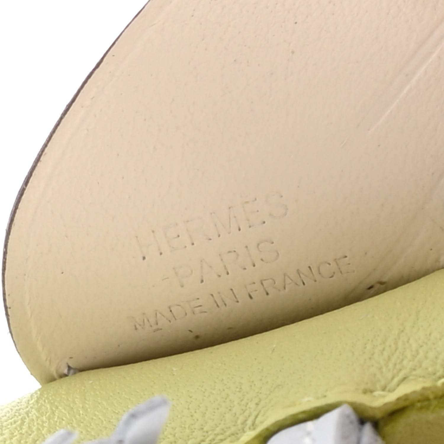 Hermes Milo Lambskin Grigri Rodeo Pegase Horse Bag Charm PM Jaune Bourgeon Bleu Brume Nata 3 of 4