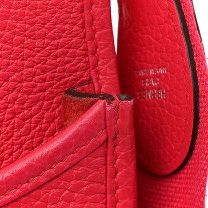 Hermes Taurillon Clemence Evelyne III PM Rose Extreme 13 of 15
