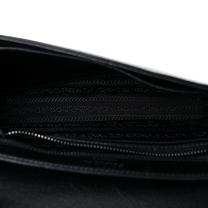 Prada Glace Calfskin Studded Crossbody Black 5 of 18