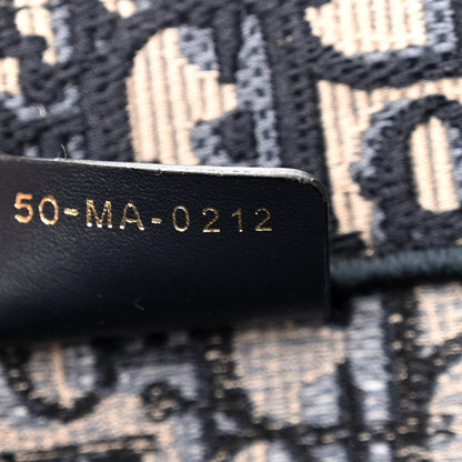 Christian Dior Oblique Small Book Tote Blue Multicolor 7 of 10