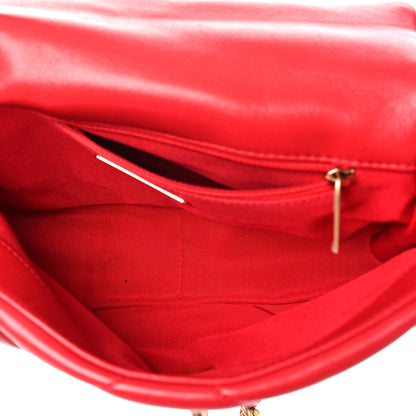 Chanel Goatskin Quilted Medium Chanel 19 Flap Red 4 of 10