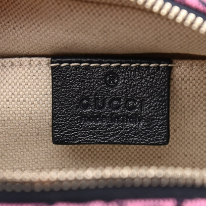 Gucci Monogram Multicolor Matelasse Diagonal Small GG Marmont Chain Shoulder Bag Red Blue Yellow Green Pink 6 of 11