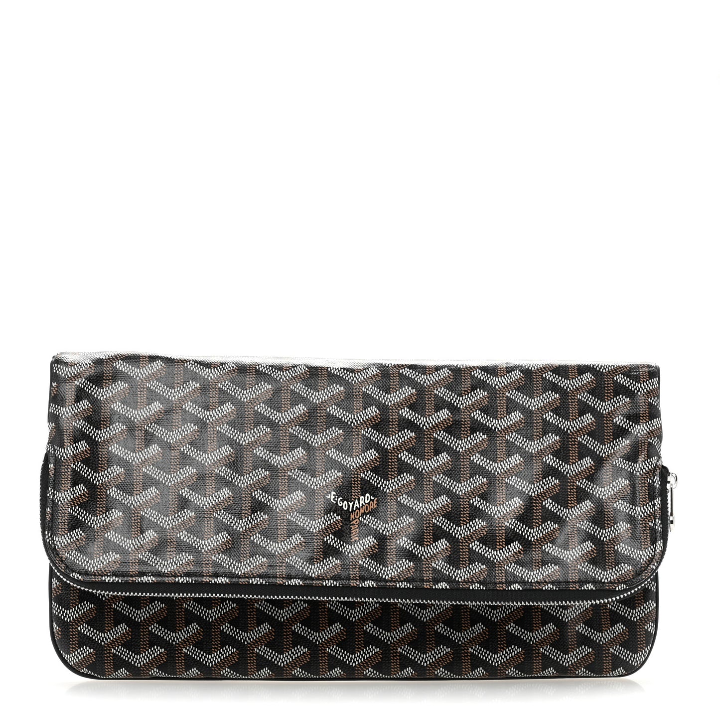 Goyardine Sainte Marie Soft Clutch Black