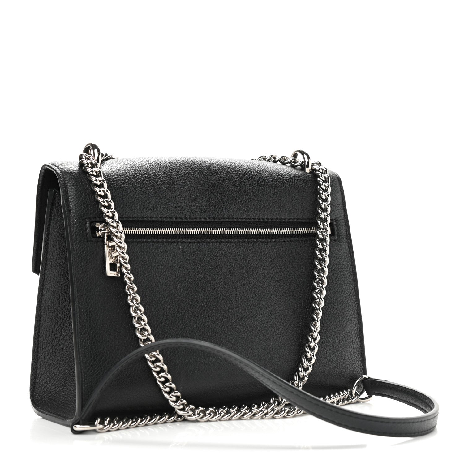 Louis Vuitton Soft Calfskin Mylockme Chain Bag BB Black 3 of 8