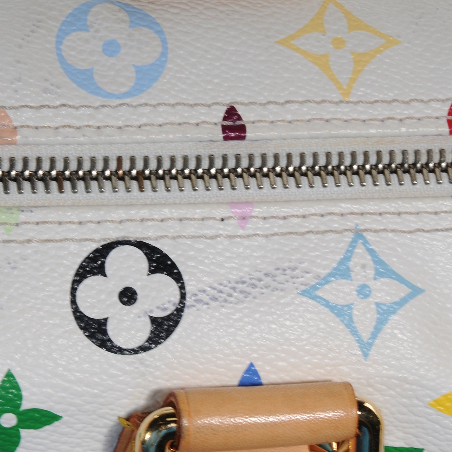 Monogram Multicolor Speedy 30 White