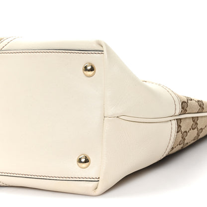 Gucci Monogram Medium New Britt Tote Off White 9 of 9