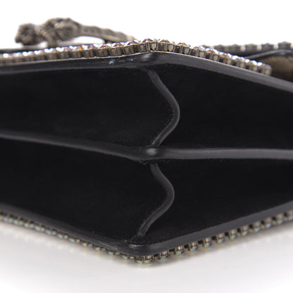 Gucci GG Supreme Monogram Crystal Medium Dionysus Shoulder Bag Black 8 of 10