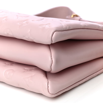 Louis Vuitton Lambskin Embossed Monogram Coussin PM Rose 10 of 13