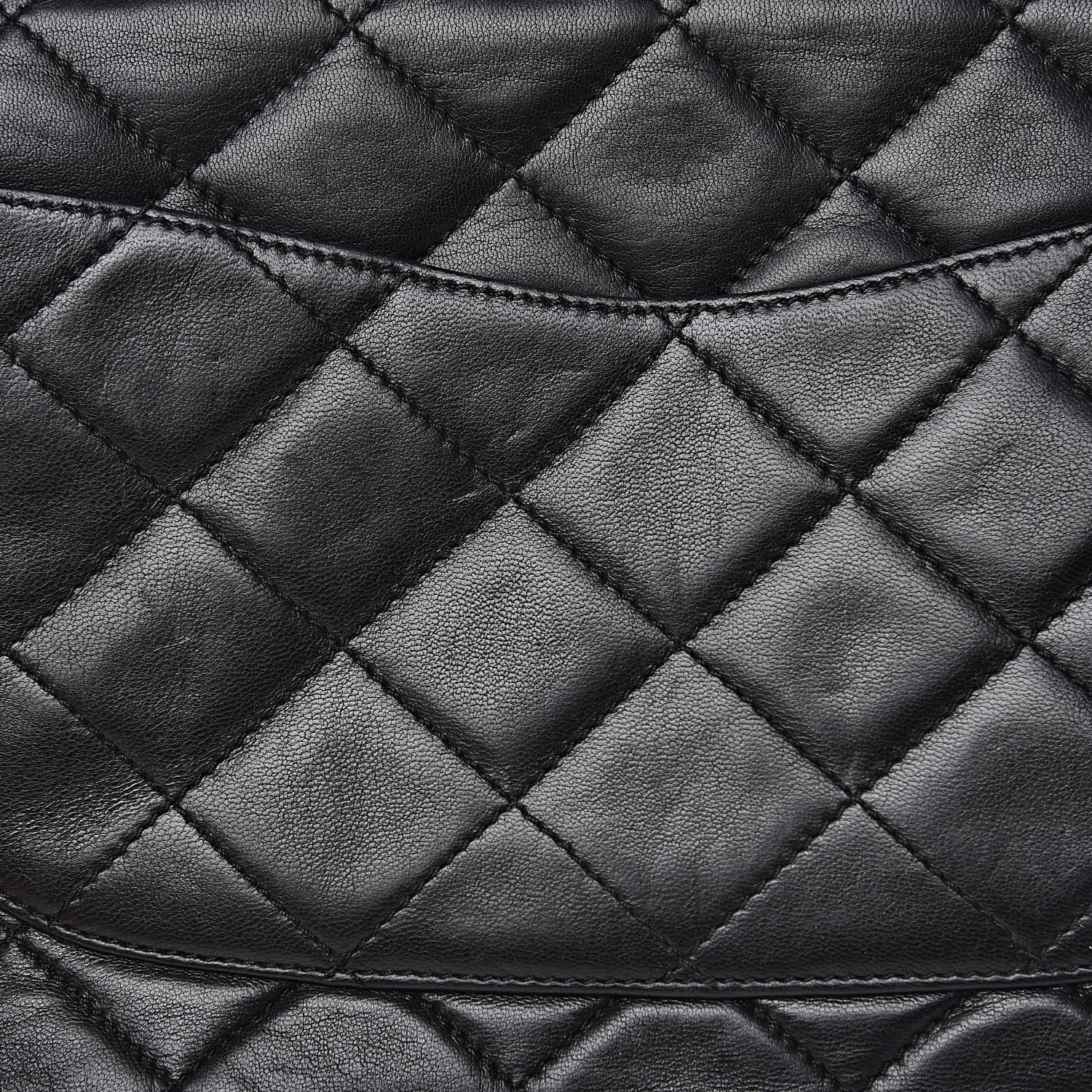 Chanel Lambskin Quilted Medium Double Flap Black 17 of 17