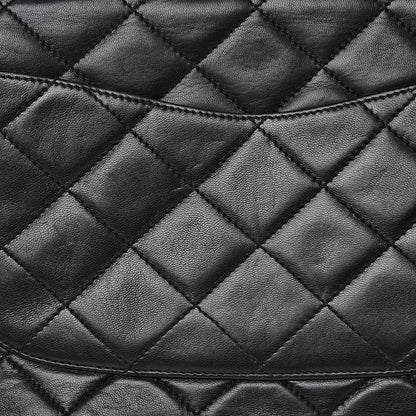 Chanel Lambskin Quilted Medium Double Flap Black 17 of 17