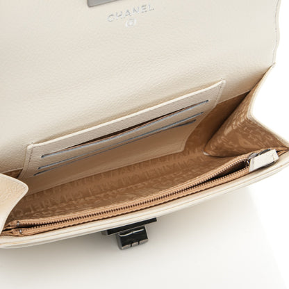 Chanel Calfskin Mademoiselle Clutch Wallet White 5 of 8