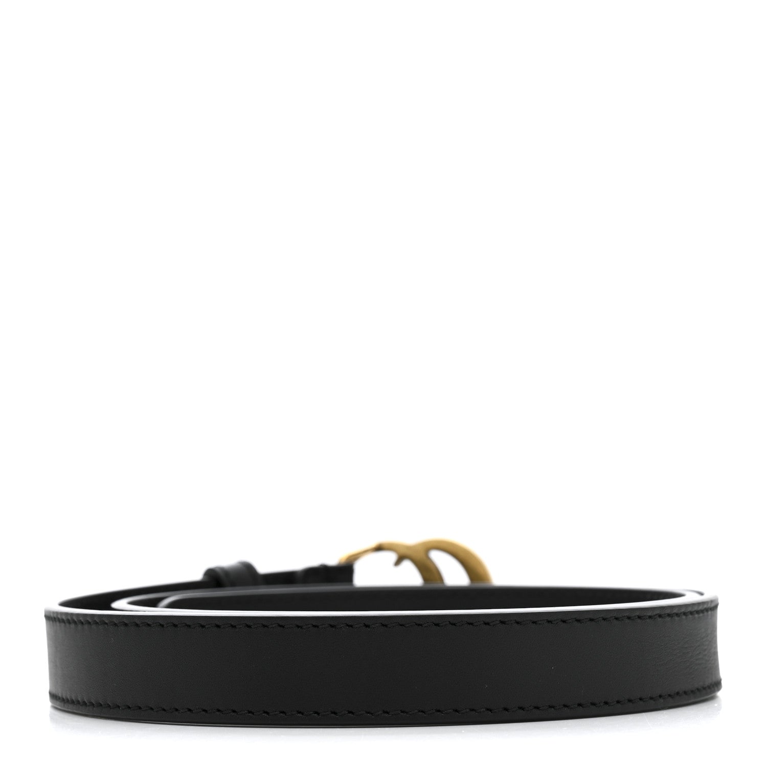 Gucci Calfskin Double G 20mm Belt 75 30 Black 2 of 6