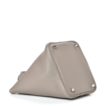 Hermes Taurillon Maurice Picotin Lock 18 PM Gris Asphalte 3 of 12