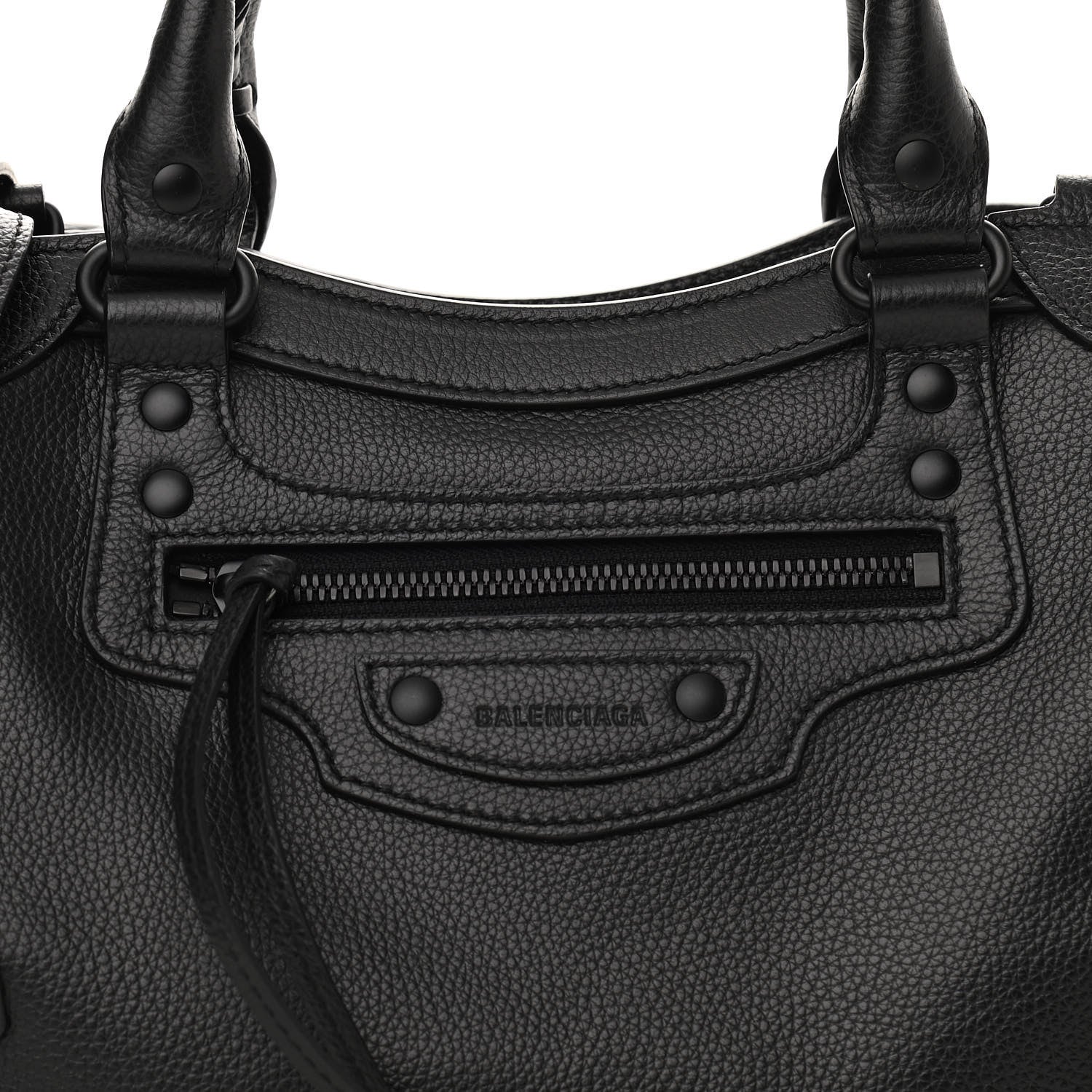 Balenciaga Grained Calfskin Neo Classic Black Hardware S City Black 7 of 9