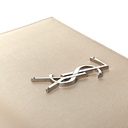 Saint Laurent Grain De Poudre Classic Kate Monogram Clutch Nude Powder 7 of 7