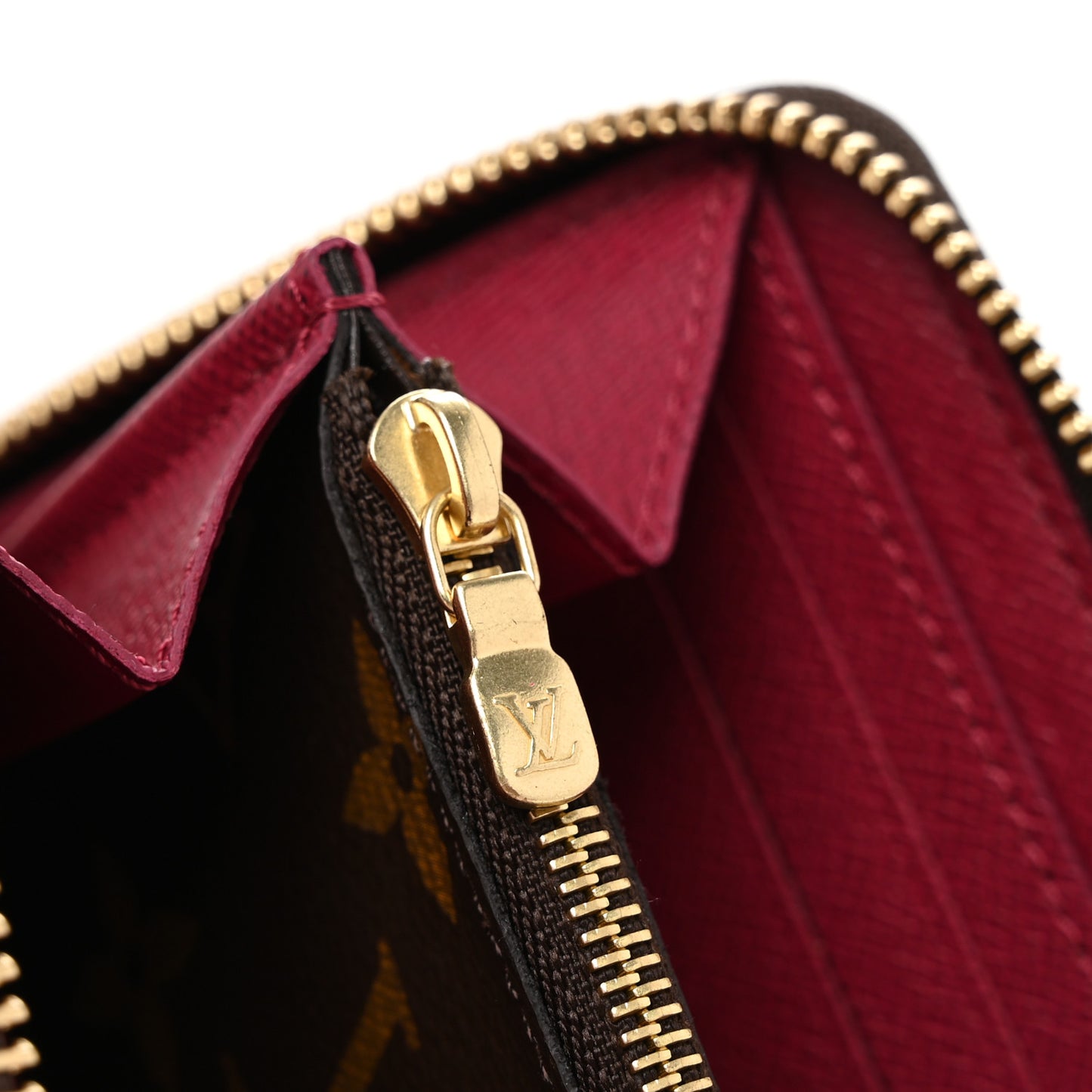 Monogram Clemence Wallet Fuchsia