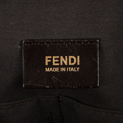 Fendi Zucca Vitello Artic Convertible Tote Tobacco Castagna 6 of 7