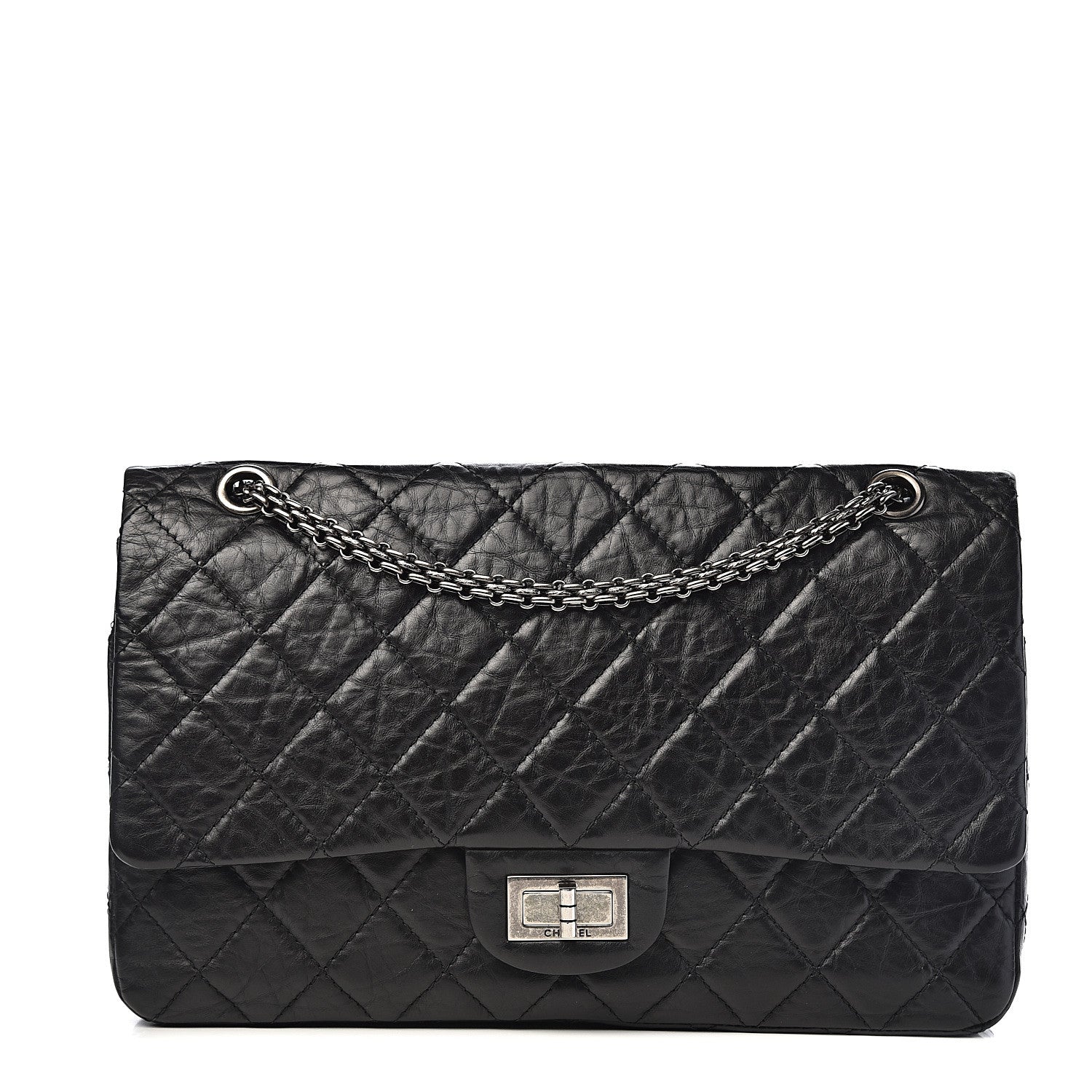 Chanel Aged Calfskin Quilted 2.55 Reissue 227 Flap Black 1 of 13