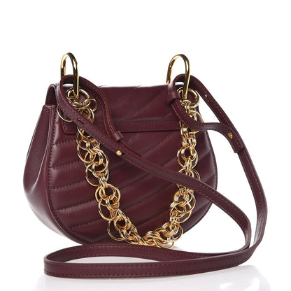 Chloe Calfskin Quilted Mini Drew Bijou Shoulder Bag Burnt Brown 4 of 8