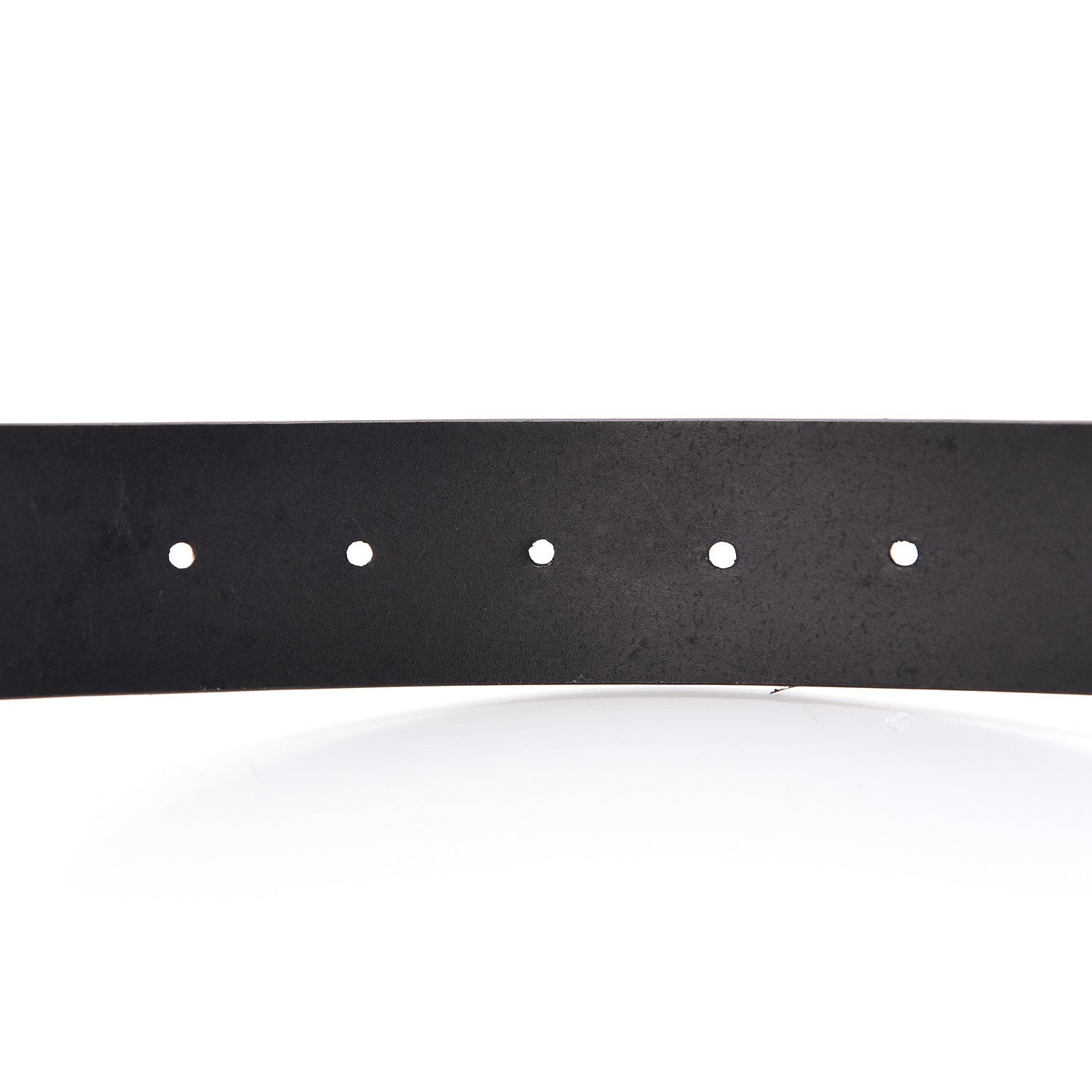 Gucci Selleria Calfskin Monochrome Interlocking G 37mm Belt 75 30 Black 5 of 8