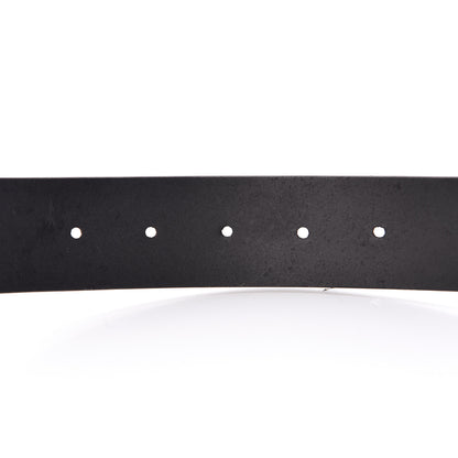 Gucci Selleria Calfskin Monochrome Interlocking G 37mm Belt 75 30 Black 5 of 8