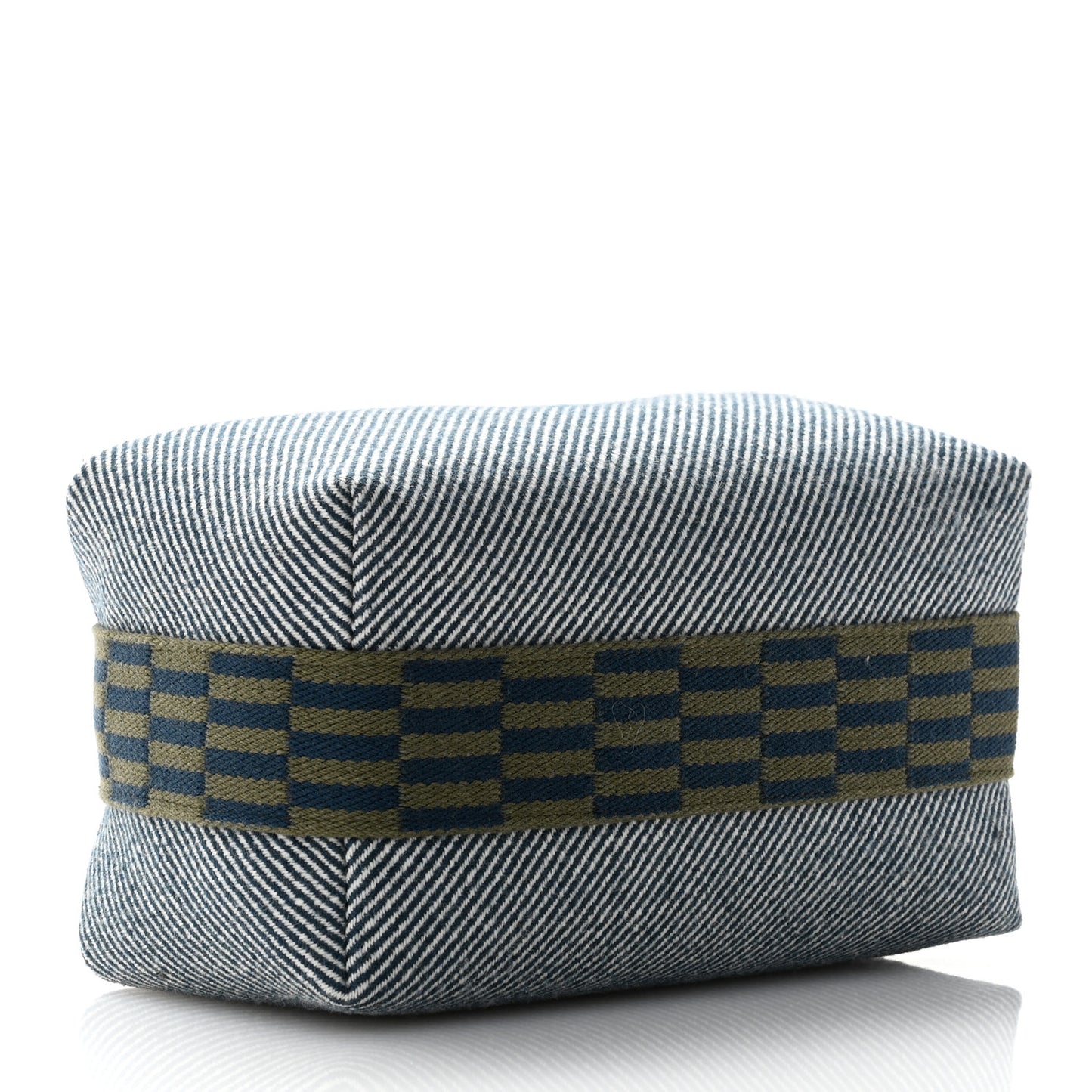 Wool Small Bride-A-Brac H Natte Pouch Bleu Abysse