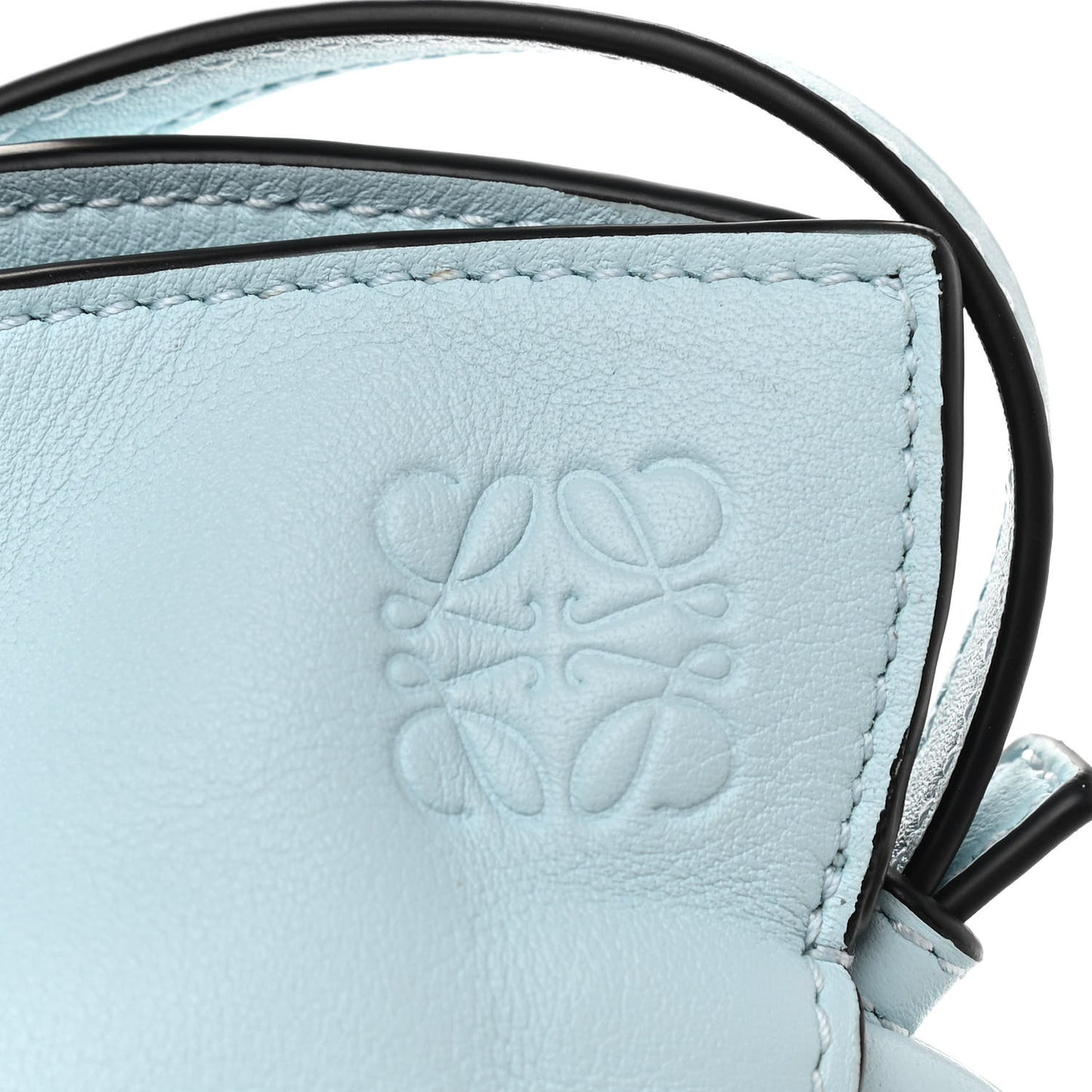 Calfskin Mini Flamenco Knot Bag Crystal Blue