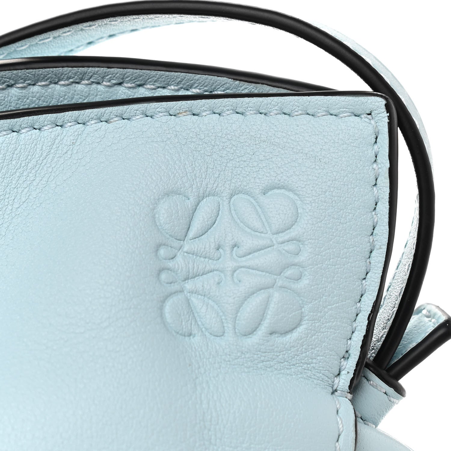 Loewe Calfskin Mini Flamenco Knot Bag Crystal Blue 8 of 10