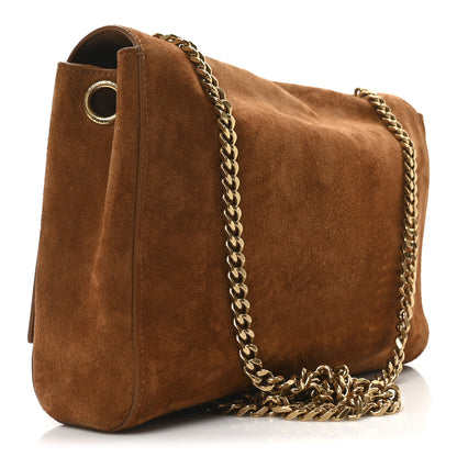 Saint Laurent Smooth Calfskin Suede Medium Reversible Monogram Kate Satchel Light Ochre 3 of 10