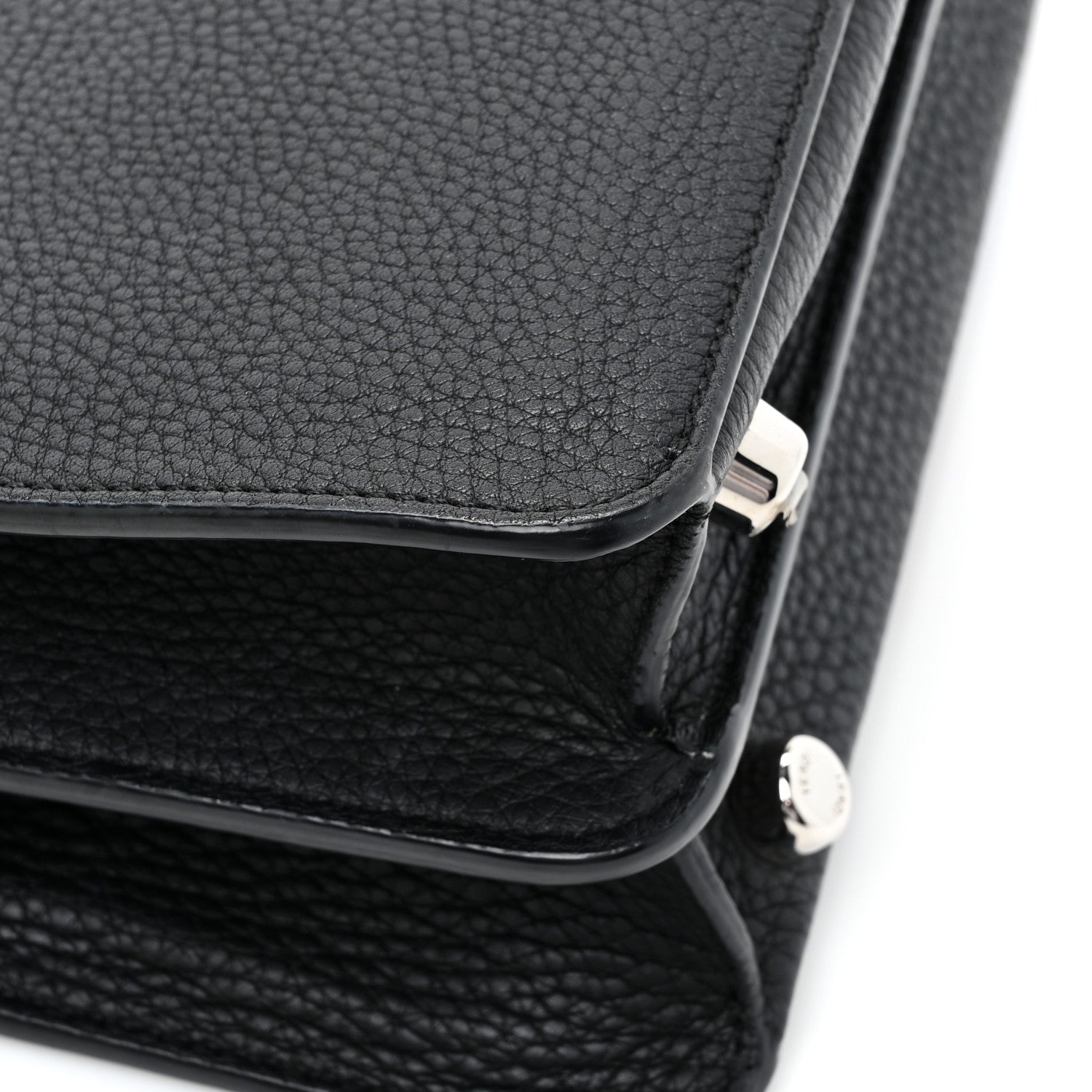 Fendi X NOEL FIELDING Cuoio Romano Painted Mini Peekaboo I SEE U Satchel Black Multicolor 15 of 17