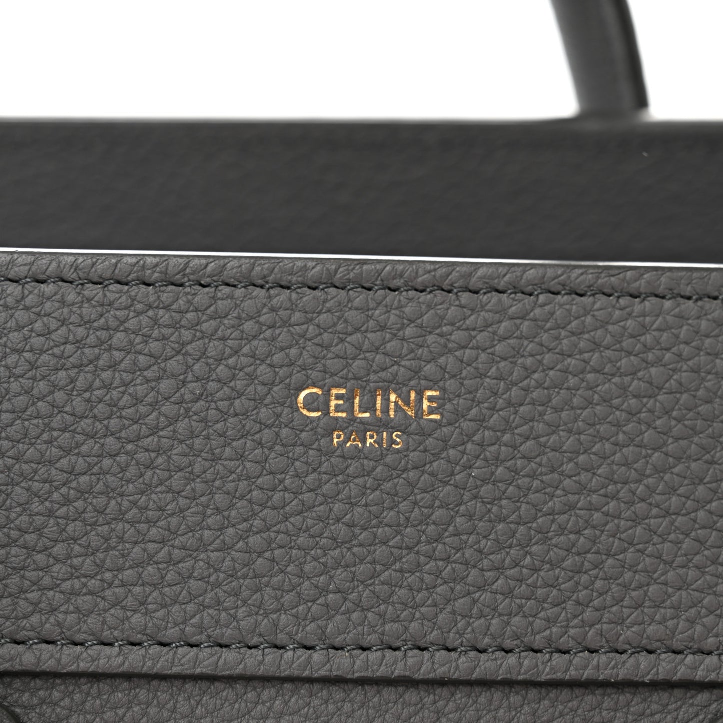 Baby Drummed Calfskin Micro Luggage Kohl