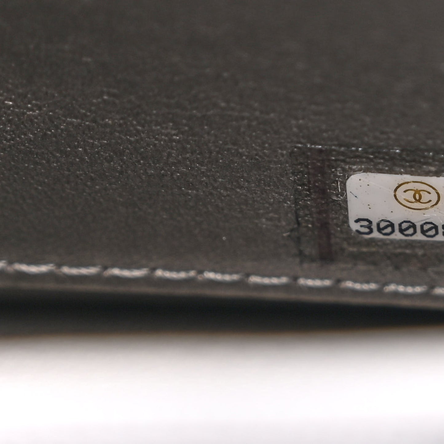 Goatskin Quilted Logo Small Chic Flap Black