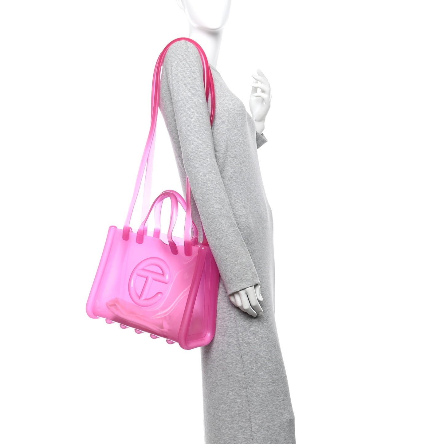 x MELISSA Jelly Medium Shopping Bag Clear Pink