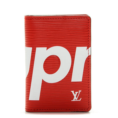 Louis Vuitton X SUPREME Epi Pocket Organizer Red 1 of 7
