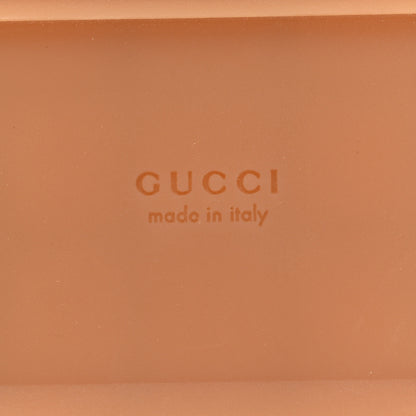 Gucci Canvas GG Monogram Angelina Platform Slide Sandals 36 Beige Ruggine 6 of 9