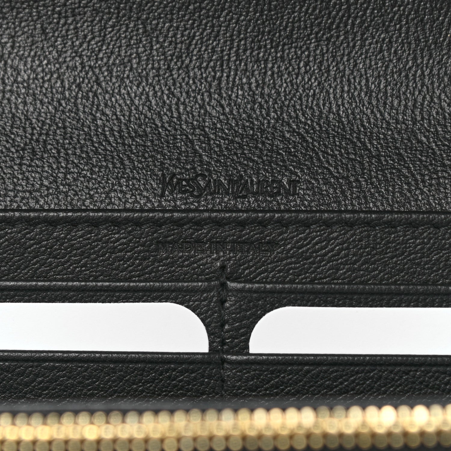 Saint Laurent Chevre Belle De Jour Flap Wallet Black 6 of 7