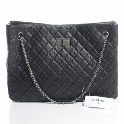 Chanel Aged Calfskin Reissue 2.55 Tote Black 1 of 8
