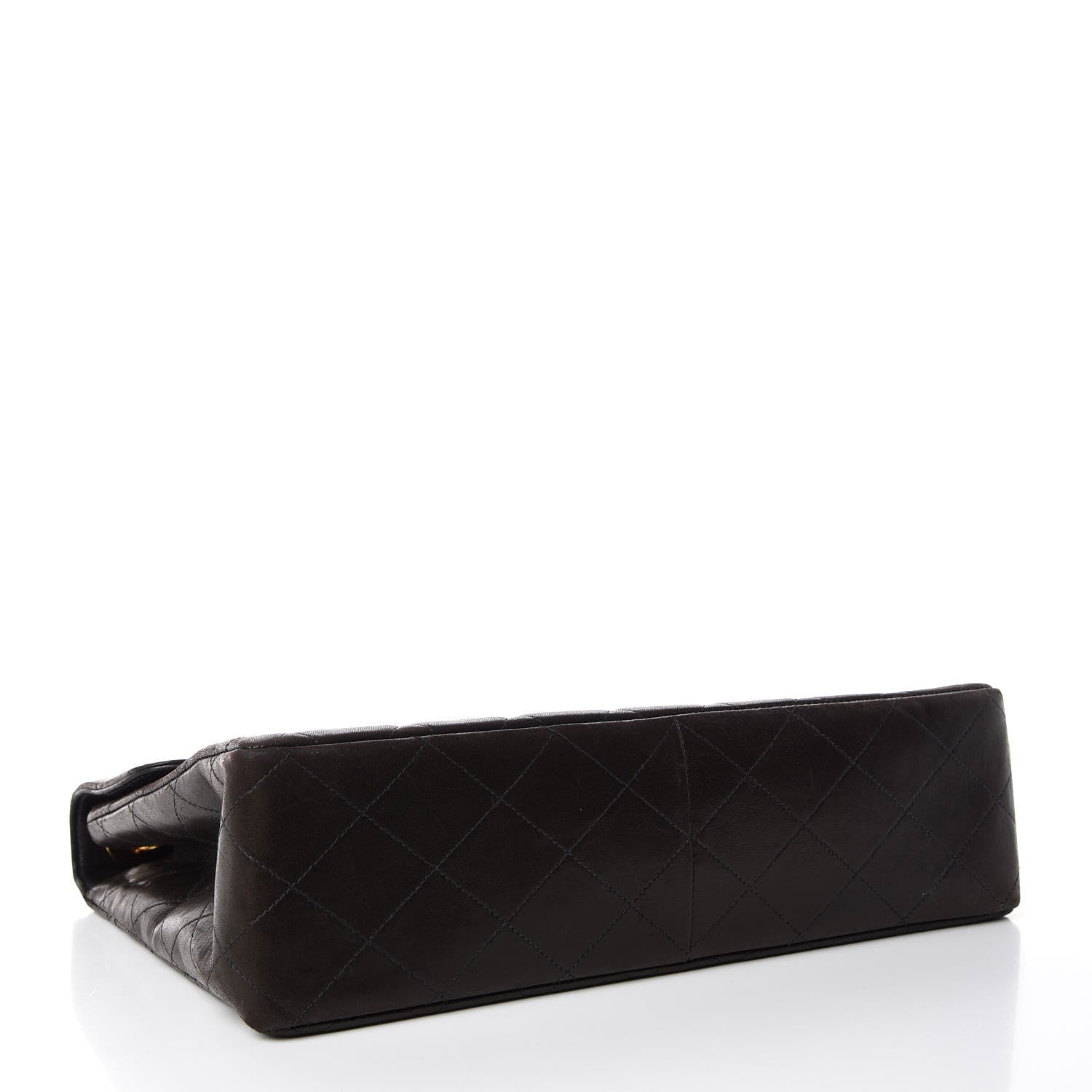 Chanel Lambskin Quilted XL Jumbo Single Flap Black 4 of 9