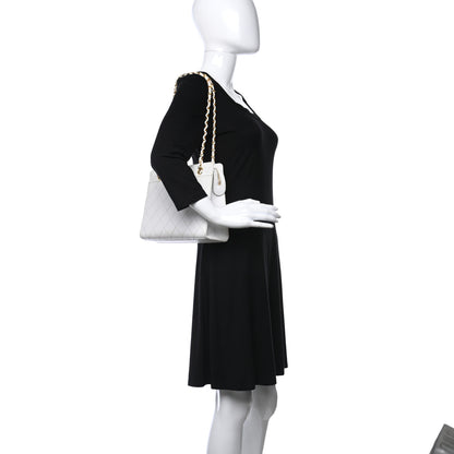 Chanel Caviar Stitched Shoulder Bag White 2 of 27