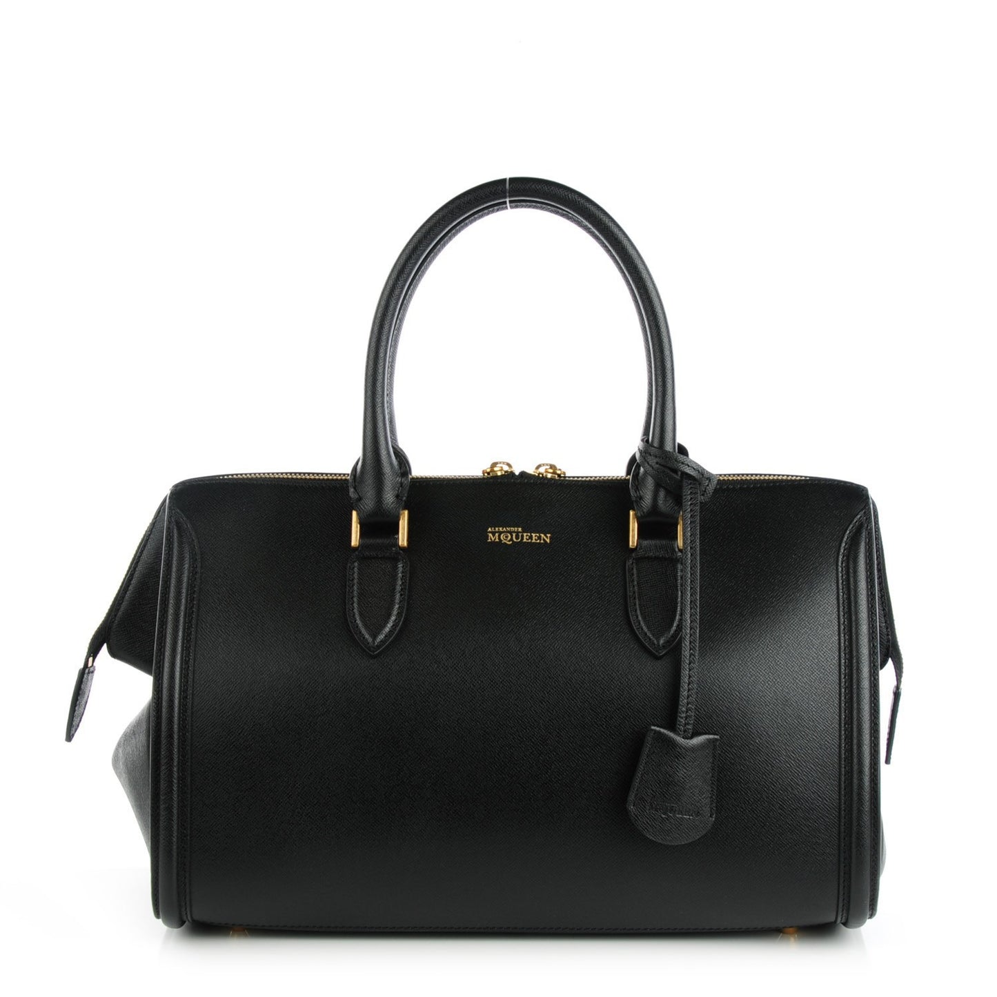 Grained Calfskin Medium Heroine Black