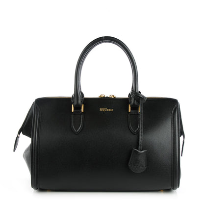 Alexander McQueen Grained Calfskin Medium Heroine Black 1 of 8