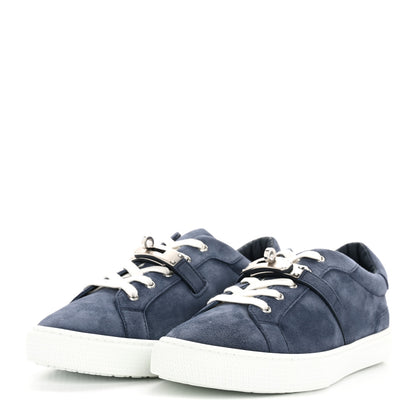 Hermes Chevre Velours Day Mens Sneakers 42 Bleu Celeste 4 of 9