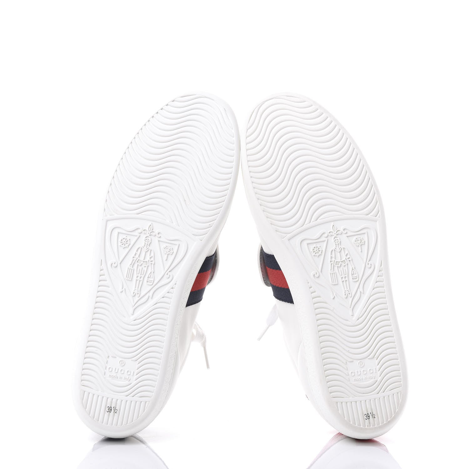 Gucci Calfskin Ayers Blind For Love Embroidered Womens Ace Sneakers 39.5 White 7 of 11