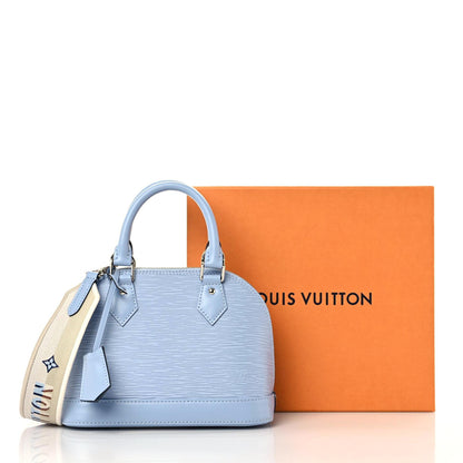 Louis Vuitton Epi Jacquard Alma BB Bleu Nuage 9 of 9