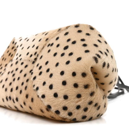 Chanel Pony Hair Cheetah Print Pretty CC Clutch With Strap Light Beige Black 10 of 10