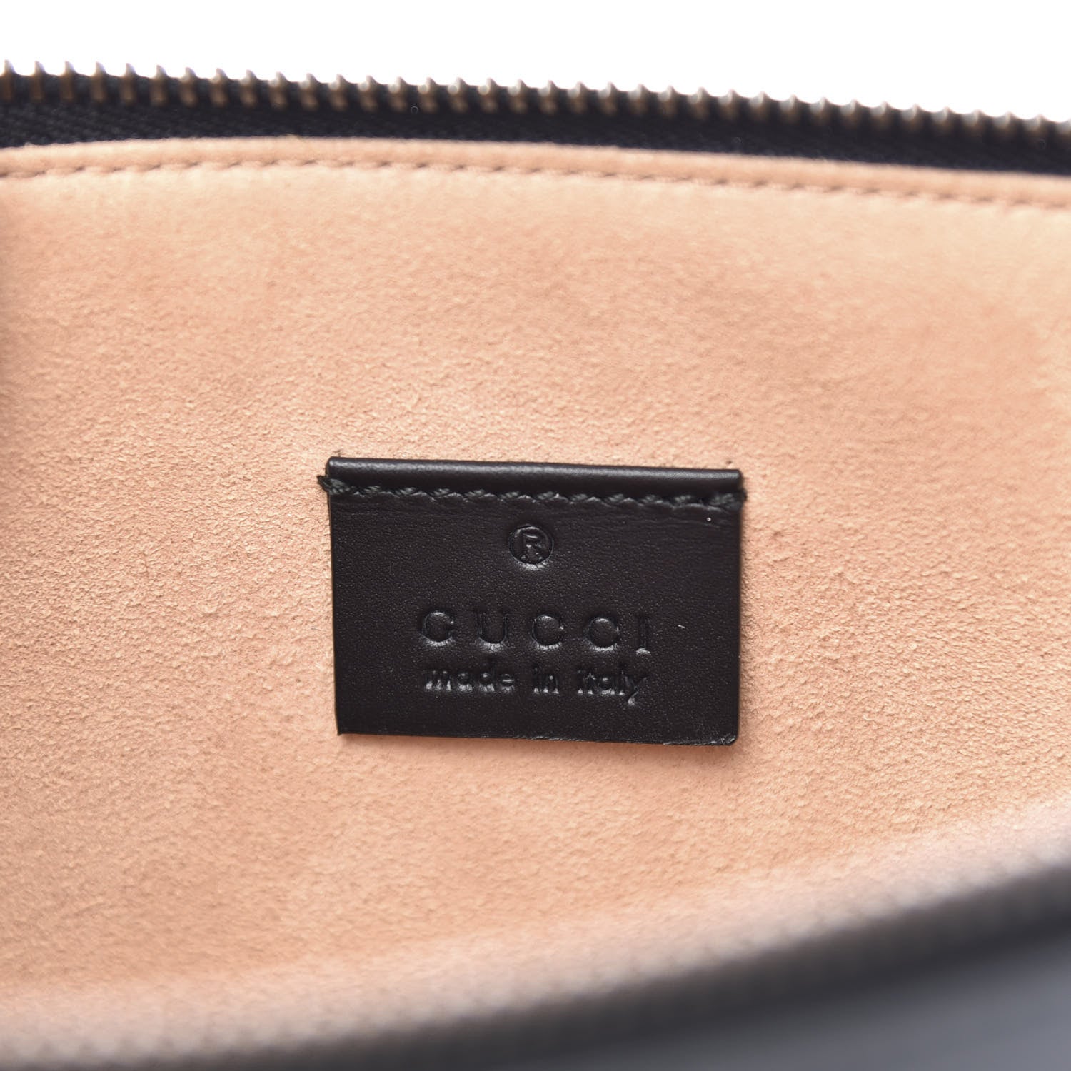 Gucci Calfskin GucciGhost Life is Gucci Zip Pouch Black 9 of 11