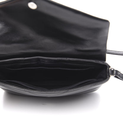 Saint Laurent Calfskin Y Quilted Monogram Loulou Flap Bag Black 5 of 12