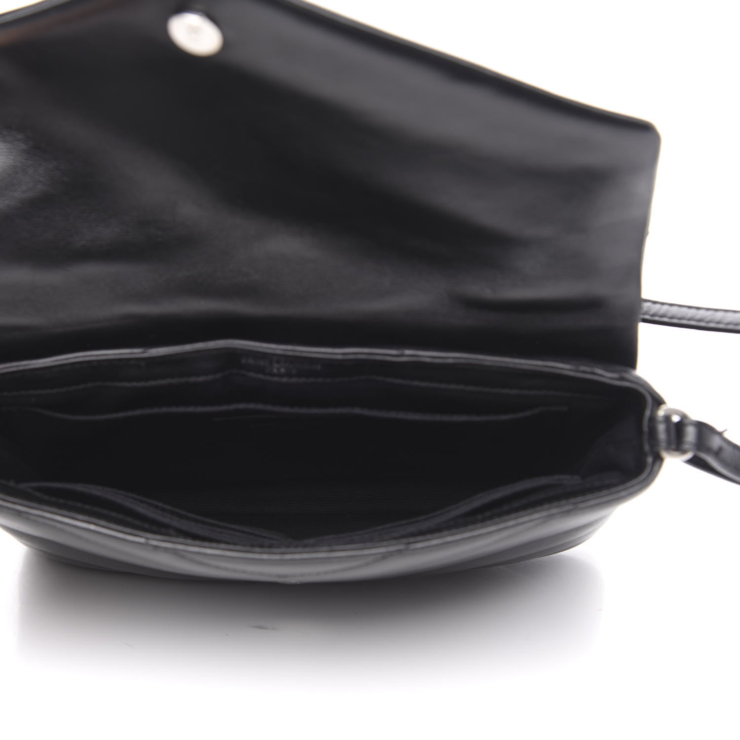 Saint Laurent Calfskin Y Quilted Monogram Loulou Flap Bag Black 5 of 12